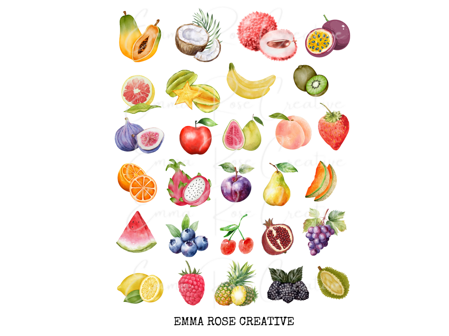 Food - Fruits, Sheet Stickers