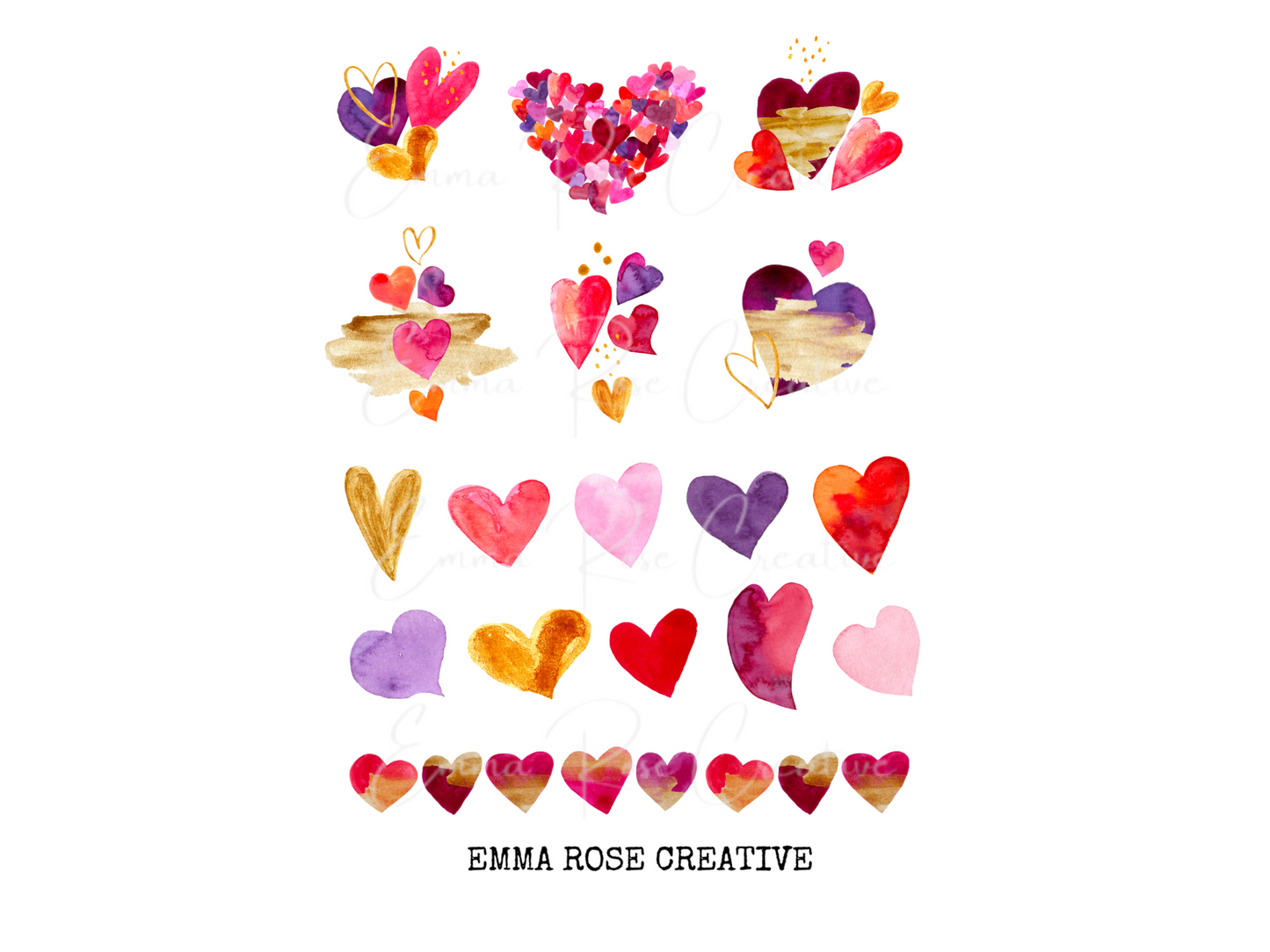 Holiday - Valentine's Day, Hearts, Sheet Stickers