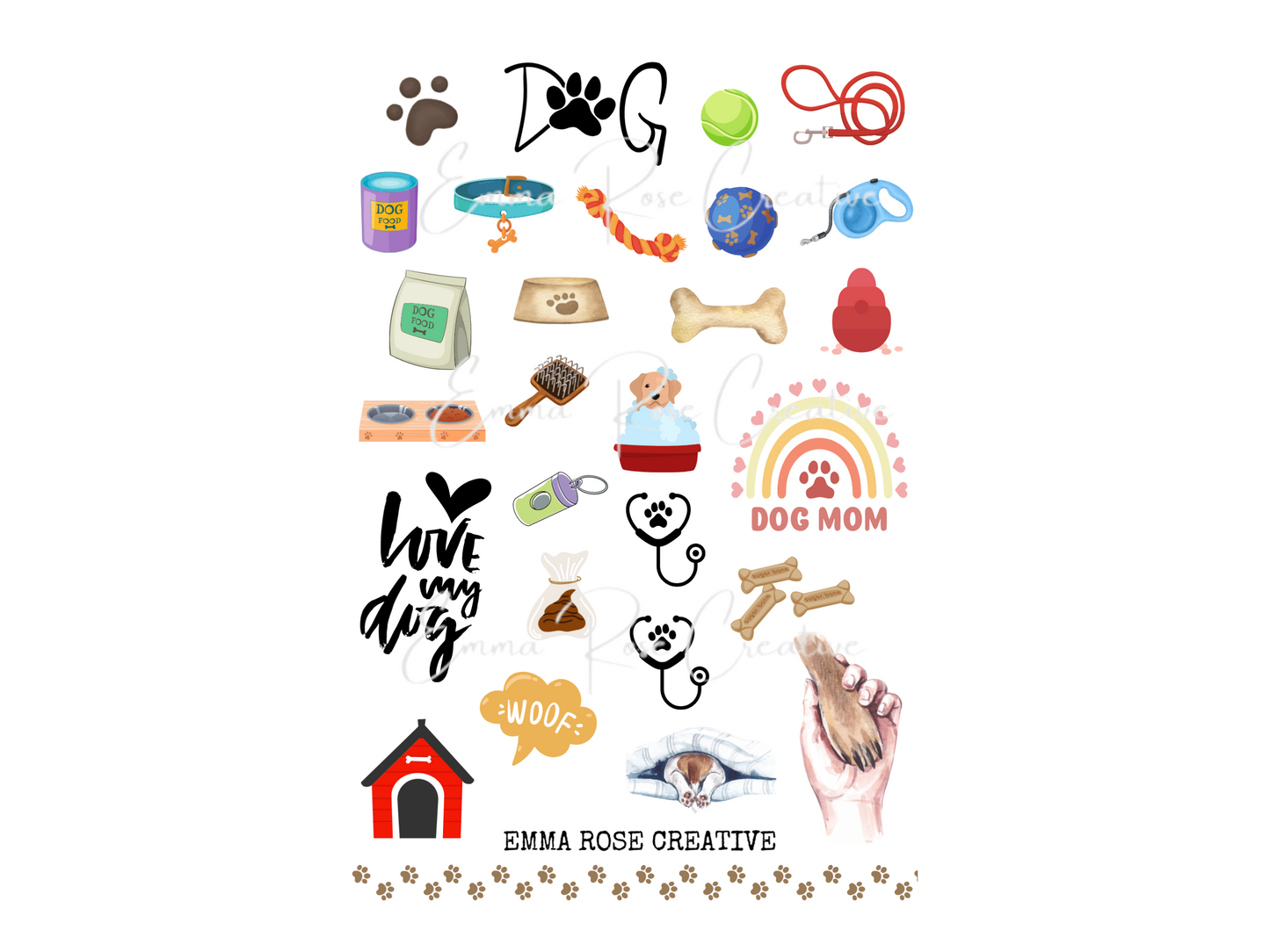 Dog - Ownership, Sheet Stickers