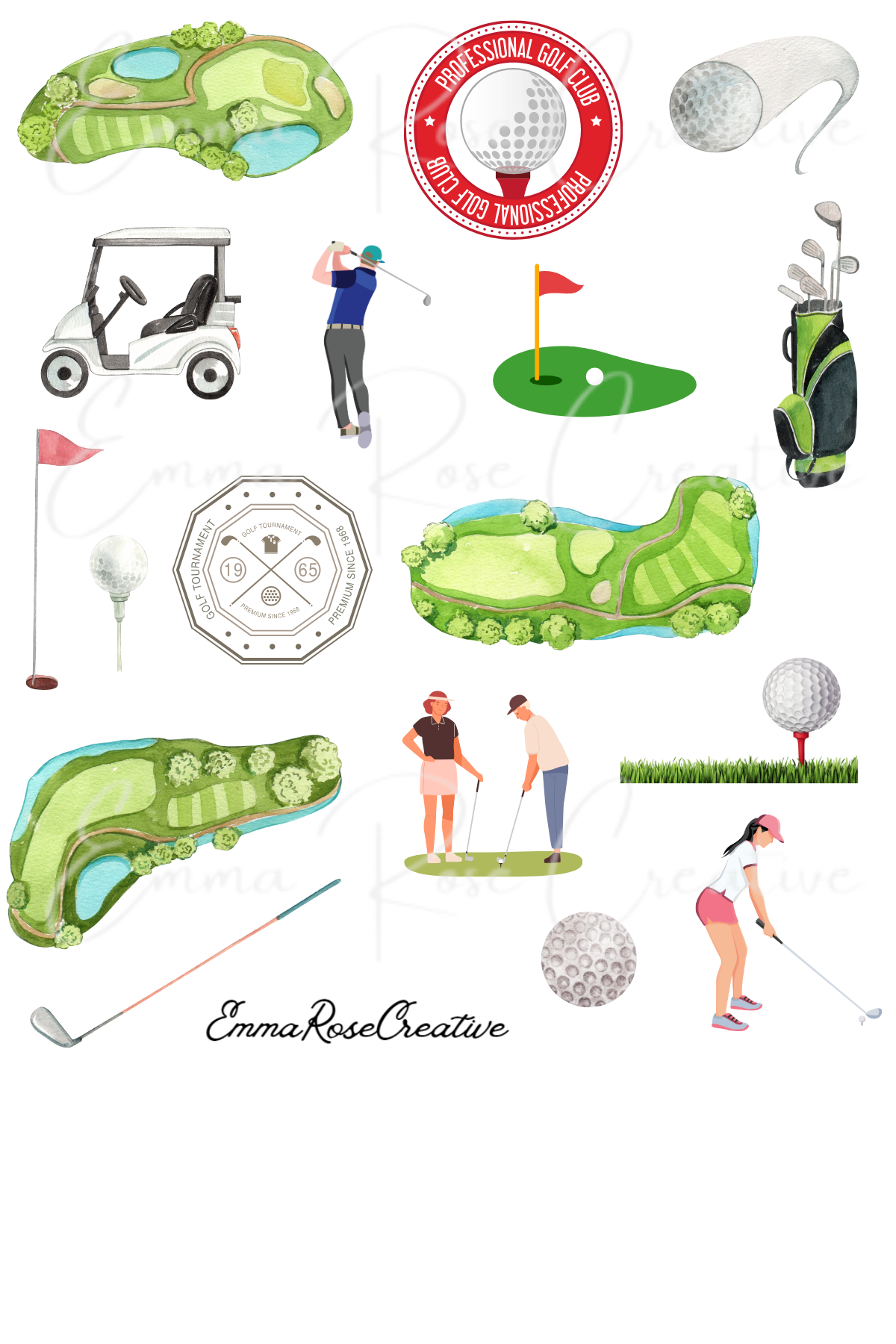 Sports - Golf, Sheet Stickers