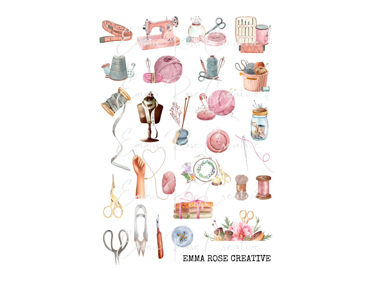 Hobbies - Sewing, Sheet Stickers