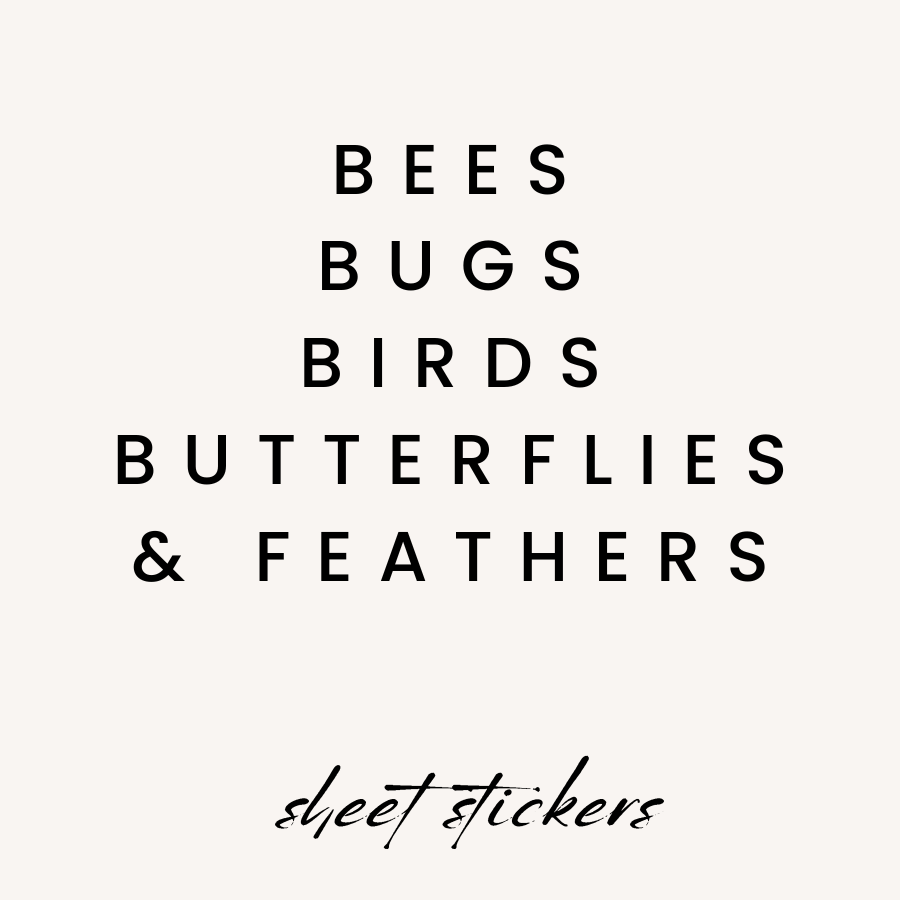 Bees, Bugs, Birds, Butterflies, & Feathers