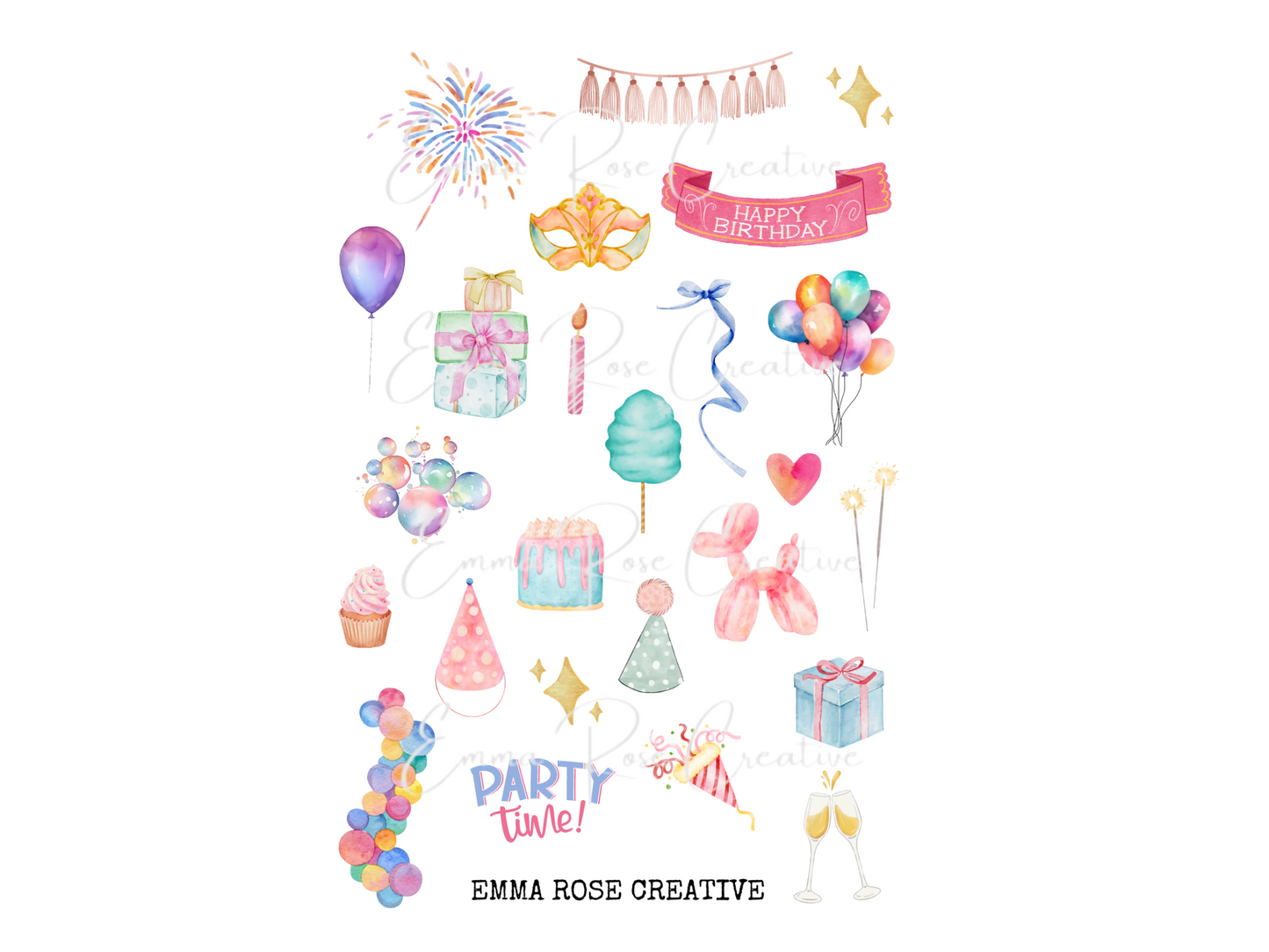 Celebrations - Birthday, Sheet Stickers