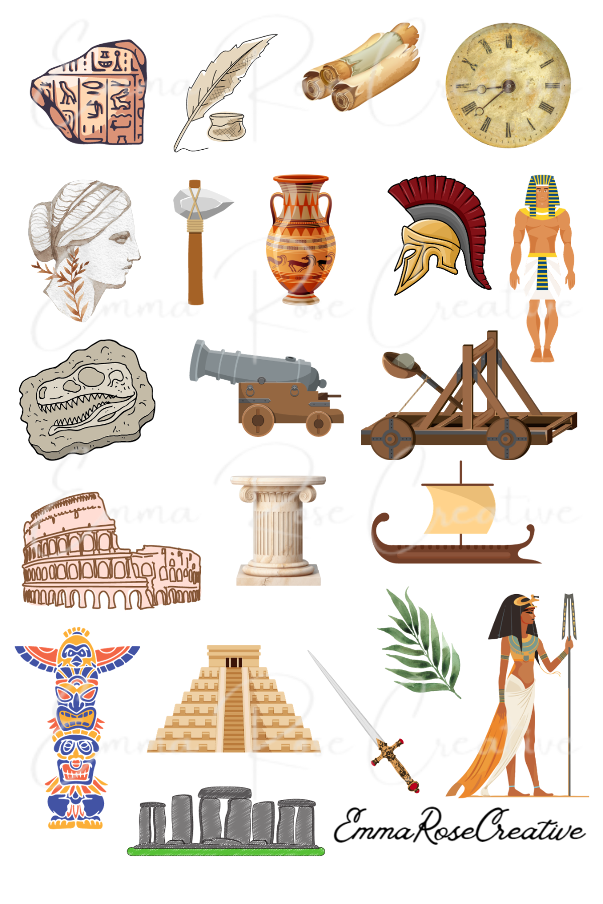 Education - Ancient Times, Sheet Stickers