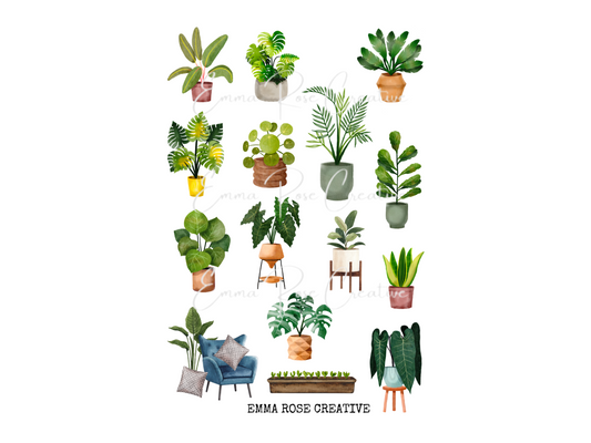 Plants - Plant Lover, Sheet Stickers