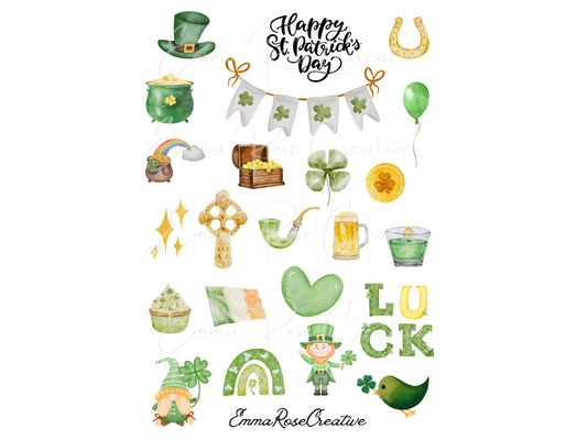 Holiday - St. Patrick's Day, Sheet Stickers