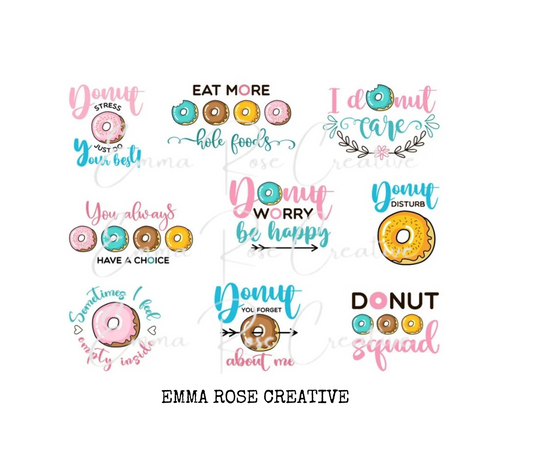 Food - Donuts, Sheet Stickers