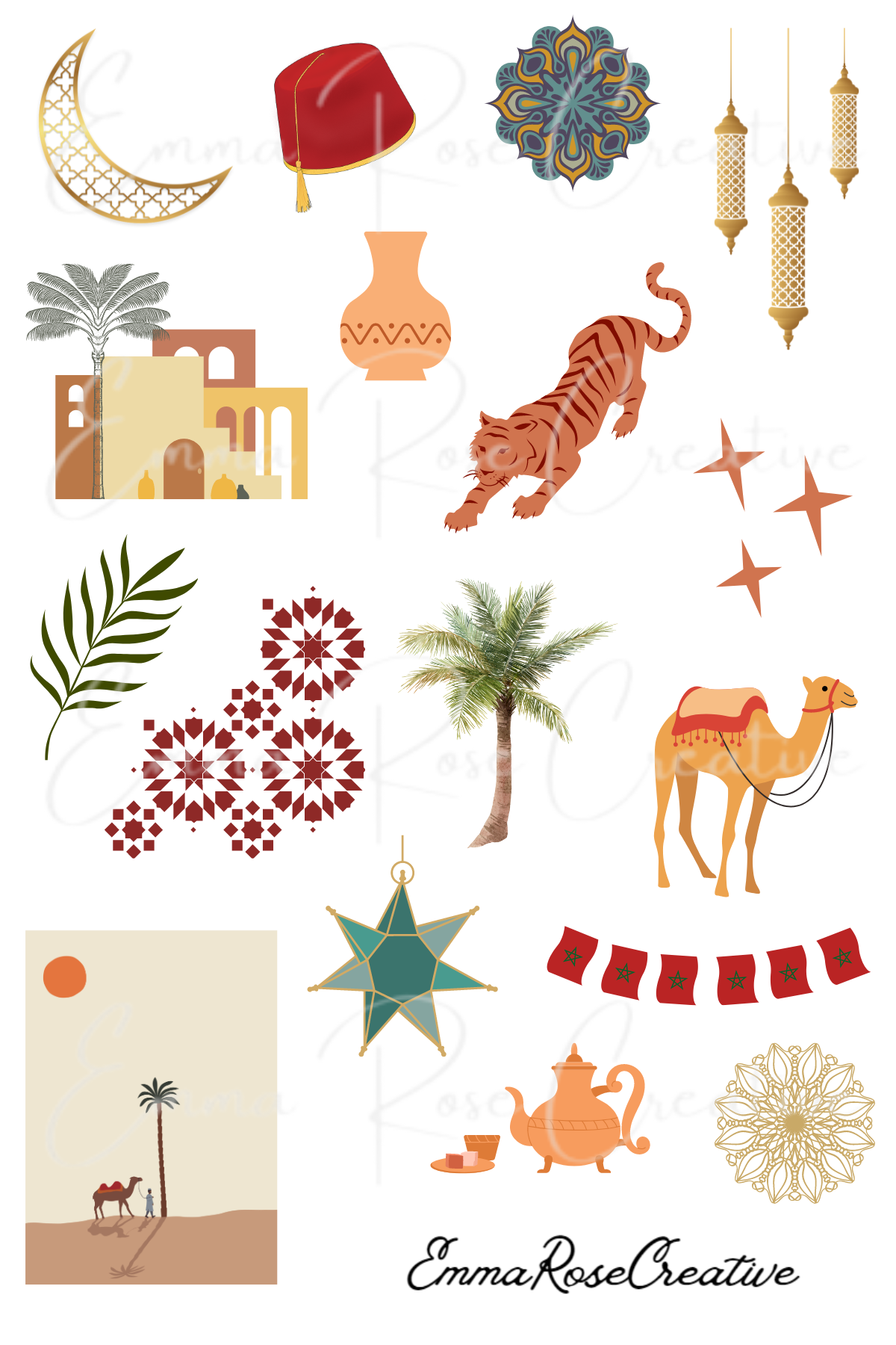 Home - Décor, Moroccan, Sheet Stickers