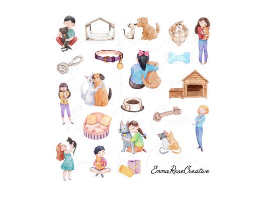 Dog - Best Buddy, Sheet Stickers