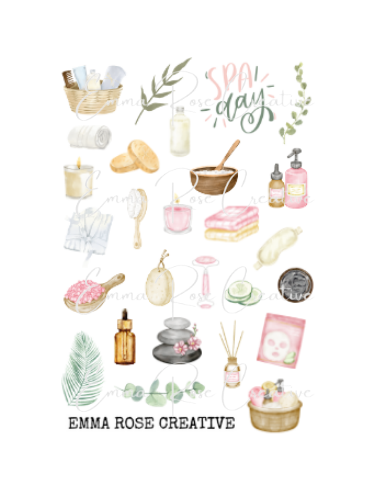 Health & Wellbeing - Spa Essentials, Relaxation; Sheet Stickers