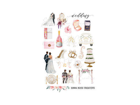 Celebrations - Wedding, Sheet Stickers